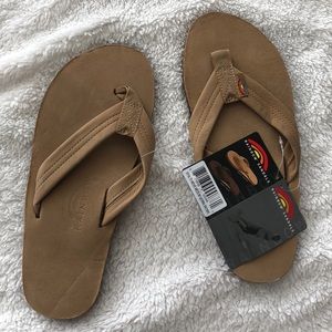 Men’s Rainbow Medium Sierra Brown flip flops